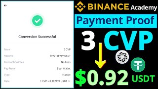 Binance CVP Quiz Payment Proof  Receive 3 CVP Reward  How to Check Your Rewards [upl. by Salli]