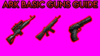 Ark Survival Ascended Basic Guns Guide [upl. by Adnik72]