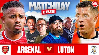 Arsenal 20 Luton  Match Day Live  Premier League [upl. by Lesnah678]