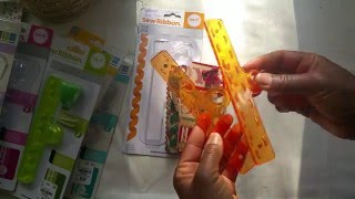 Tuesday Morning Crafts We R Memory Keepers Sew Ribbon Tools [upl. by Emerej469]