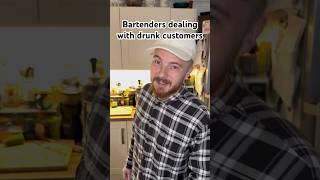 Bartenders dealing with drunk customers bartender customer drink cocktail comedy [upl. by Matthiew]