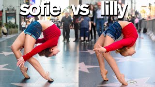 Dance Moms Lilly K vs Sofie Dossi  Funny Contortion Challenge [upl. by Tolecnal]