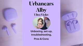 ASMR Unboxing and quick review of Urbanears Alby in Ultra Violet [upl. by Eninej]