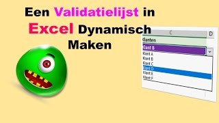 Een Validatielijst in Excel Dynamisch Maken [upl. by Kaltman]