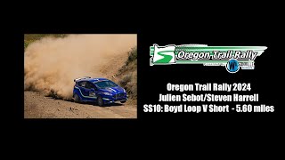 Oregon Trail Rally 2024 SS10  SebotHarrell [upl. by Oicinoid]