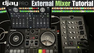 Djay Pro External Mixer Tutorial [upl. by Anenahs578]