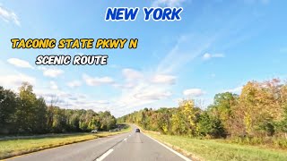 NYS DRIVETACONIC STATE PARKWAY NORTH SCENIC ROUTE [upl. by Ydassac]