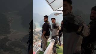 Himalayan Bungy Rishikesh bungee bungeejumping jumping adventure trending viral bungy shorts [upl. by Sinnek436]