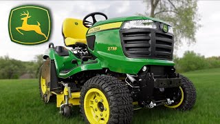 John Deere x738 Lawn Tractor  Review amp First Drive [upl. by Etep]