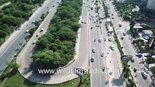 Aerial view of Vasant Kunj and malls  New Delhi [upl. by Ardnuhsal]