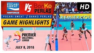 PVL RC Season 2  WD Air Force Lady Warriors vs Perlas Spikers  Game Highlights  July 8 2018 [upl. by Heisser]