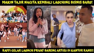 DITINGGAL NAGITA LAUNCHING BISNIS BARU LAGI RAFFI GELAR PRIVAT LUNCH BERSAMA ARTIS2 DI KANTOR RANS [upl. by Ellirpa]