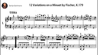 Mozart  Variations on a Minuet by Fischer K179 1774 Ingrid Haebler [upl. by Hodess422]