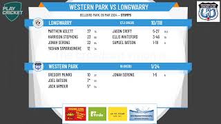 Warragul amp District Cricket Association  Div 1  Semi Final 1  WESTERN PARK v LONGWARRY  Day 1 [upl. by Malena]