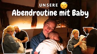 ABENDROUTINE mit Baby  10 Wochen alt  Baden  Abendrituale  Babyschlaf [upl. by Euqinmod781]