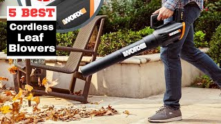 5 Best Cordless Leaf Blowers for 2023  Perfect List [upl. by Eatnohs]