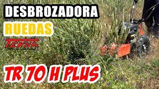 Desbrozadora ruedas TEKNA TR 70 H PLUS  TRITURADORA HILO CON RUEDAS [upl. by Resarf125]