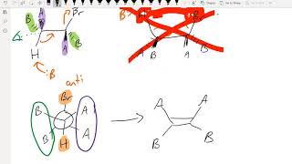 CHEM112 7 14 E2 stereoselectivity [upl. by Anawot]