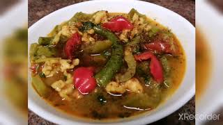 Kohi Diye Chingri Macher Curry Chichinga with Prawn Recipe [upl. by Tharp]