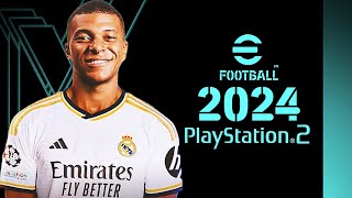 🚨 EFOOTBALL PES 2024 PS2 DOWNLOAD ISO  حصريا تحميل لعبه بيس 2024 بلايستايشن 2 بجرافيك عالي [upl. by Dlaniger]