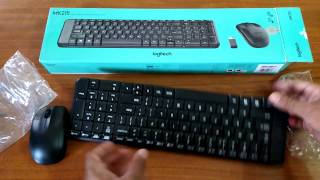 Logitech MK215 Wireless Keyboard and Mouse  Unboxing amp overview [upl. by Fredela847]