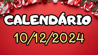 CALENDÁRIO DE 10 DE DEZEMBRO DE 2024 ALUNONOTADEZ10 ensinofundamental [upl. by Dray214]