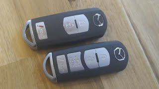 Mazda Key Fob Remote Battery Replacement  DIY [upl. by Lezirg]