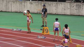 20170729 山形インターハイ 女子400m 準決勝2組 [upl. by Virgie]