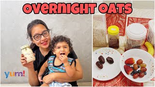 My version of Overnight Oats  Quick and healthy breakfast  Easy Recipe  Shwetha Bala [upl. by Sitoiganap]