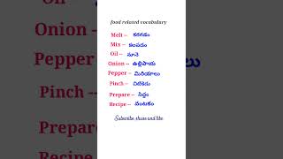 Food related vocabulary 3 trending english [upl. by Aivilo745]