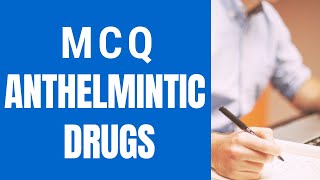 anthelmintic drugs mcqsanthelmintic drugs pharmacologyantiamoebic drugs mcq anthelmintics mcq [upl. by Llednil651]