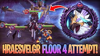 FIRST IMPRESSIONS Hraesvelgr FLOOR 4 Demonic Beast Mode My First Attempt 7DS Grand Cross [upl. by Nalloh]