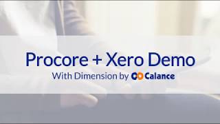 DEMO Procore  Xero [upl. by Aiciram]