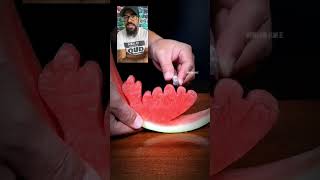 carving watermelon art satisfying artist viral fruitcarving [upl. by Idola]