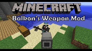 Minecraft Mod  Balkons Weapon Mod  Armas Canhões e Mais  145 [upl. by Brathwaite]