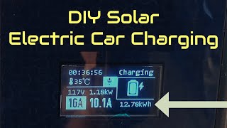 Solar Electric Car Charging At Home [upl. by Yarrum]