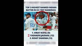 HIGHEST RANKING INDIAN BATTERSviratkohlirohitsharmaiplipl24t20worldcupcricketcricketnews [upl. by Maud]