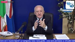 Diretta del Governatore Vincenzo De Luca [upl. by Oiramel]