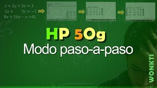 HP 50G Modo Paso a Paso del CAS [upl. by Anaeed]