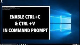 How to Enable Copy amp Paste in Command Prompt [upl. by Frye]