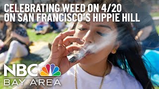 High Time to Celebrate We Interviewed People Smoking Weed on Hippie Hill on 420 [upl. by Edualcnaej]