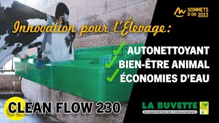 Le 1er abreuvoir à vaches AUTONETTOYANT💦  CLEAN FLOW 230 [upl. by Ymor]