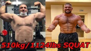 𝐒𝐓𝐑𝐄𝐍𝐆𝐓𝐇 𝐌𝐎𝐍𝐒𝐓𝐄𝐑  510kg1124lbs SQUAT [upl. by Johppah936]