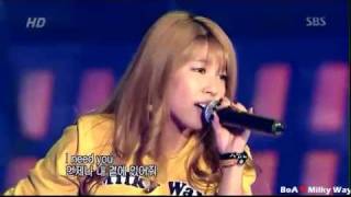 LIVE BoA 보아  Beat of Angel 천사의 숨결 amp Milky Way [upl. by Htedirem]