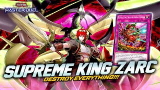 BEST DECK IN THE FORMAT SUPREME KING ZARC ft SUBTERROR TURBO Master Duel [upl. by Thora]