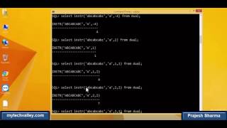 Lecture5 SQL function  INSTR [upl. by Eecats]