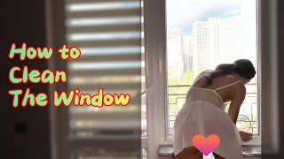 4k how to clean the window 💖 transparent white lingerie transparency [upl. by Goraud739]