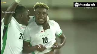 VideoFisayo Dele Bashiru goal for Nigeria against LibyaSoarSuperEagles NGALBY [upl. by Shlomo]