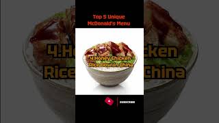 Top 5 Unique McDonalds Menu From Around The World [upl. by Tidwell]