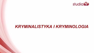 Kryminalistyka i kryminologia [upl. by Annavoig]